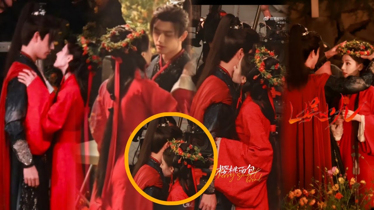 Diliraba Dilmurat & Chen Feiyu almost kissed in their wedding vibes BTS of Love 'Beyond the Grave'