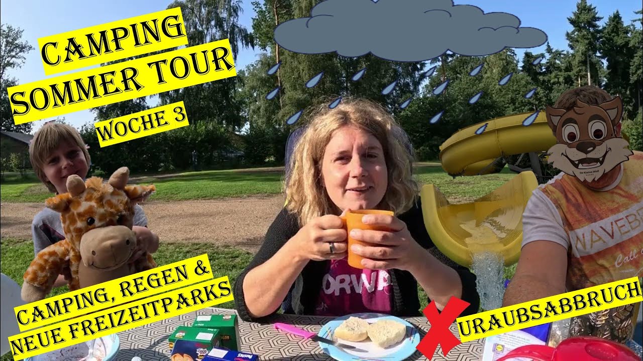 Camping Tour Woche 3 - Freizeitparks, Regen & Abbruch | Niederlande Holland