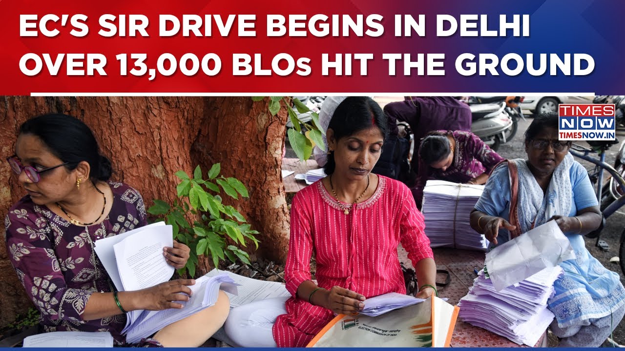 Election Commission Begins SIR In Delhi As Over 13,000 BLOs Launch Door-To-Door Verification