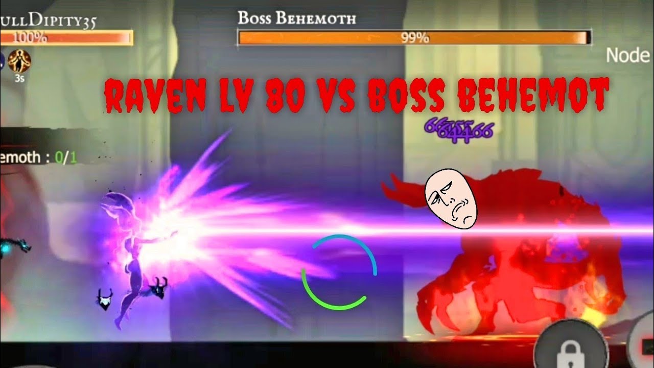 shadow of death raven lvl 80 vs boss