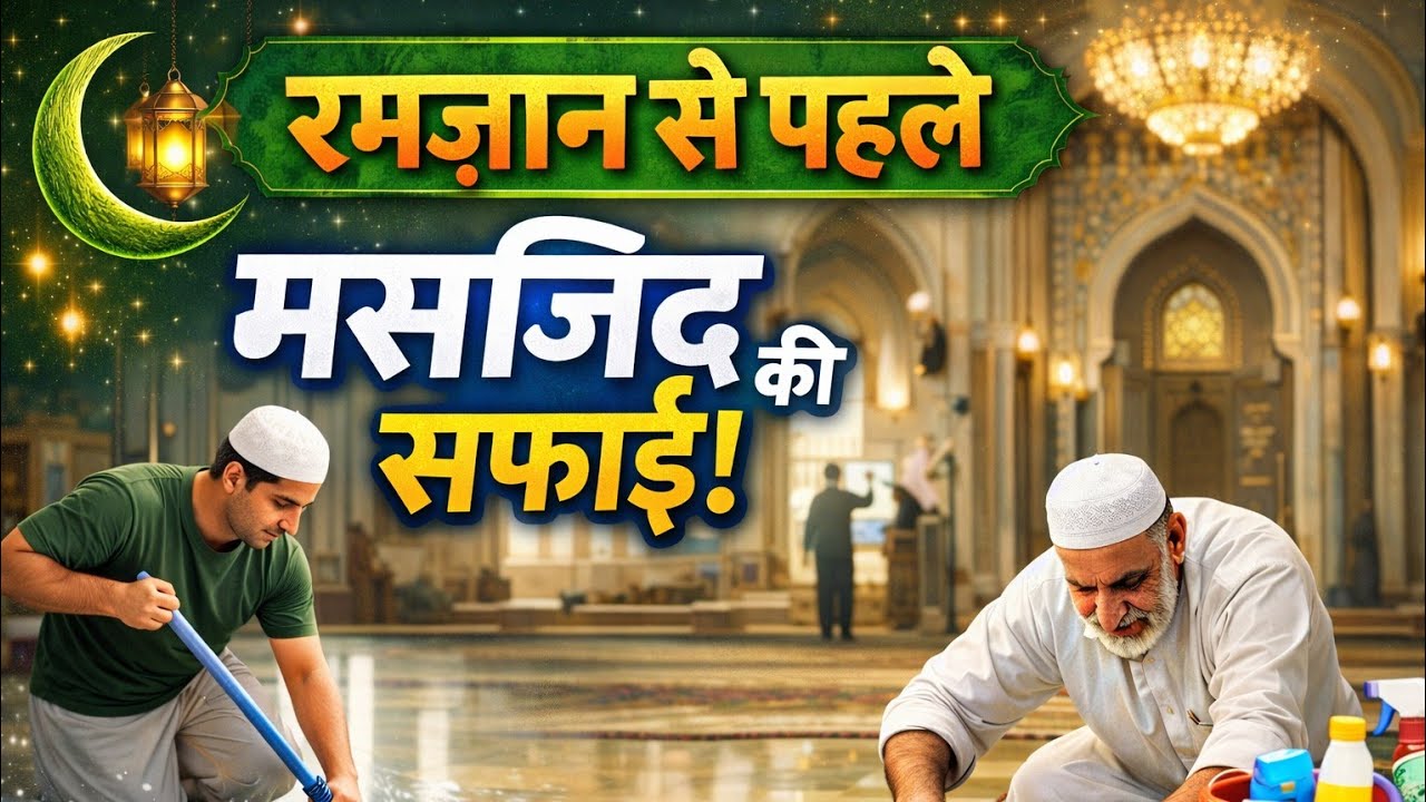 Ramzan se Pahle Ki Masjid  ki Saf Safai | Fatema Masjid 