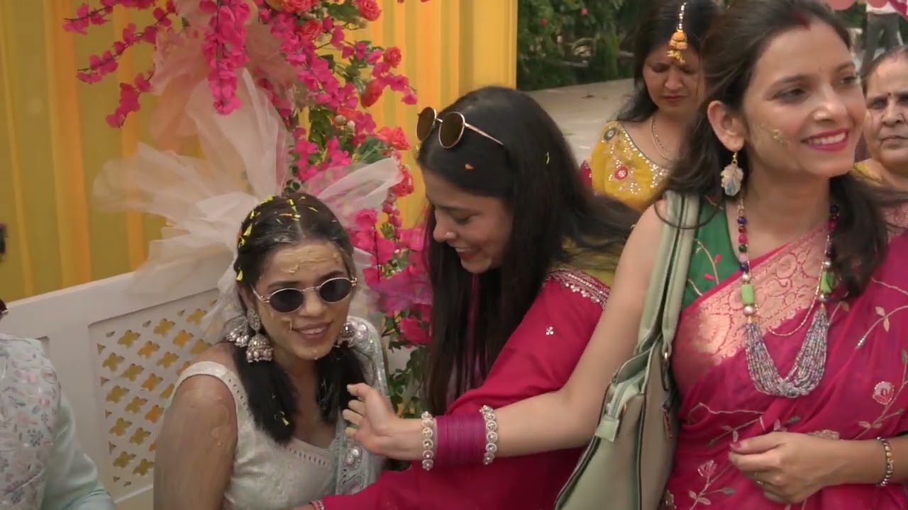 kshitij weds sakshi-Haldi
