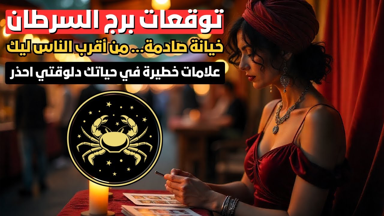 توقعات برج السرطان 🦀 خيانة غير متوقعة 😔 العدو وسط الحبايب 😱 نصر قوي ورزق كبير 💥 لازم تاخد بالك
