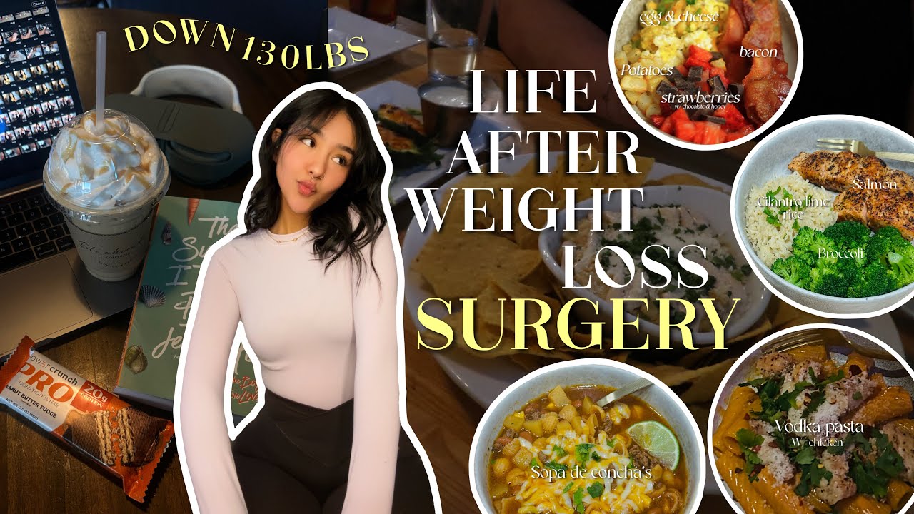 WHAT I EAT IN A DAY 1 YEAR AFTER LOSING 130LBS 🍪🥬🍒🥐  answering all of your questions + VSG updates
