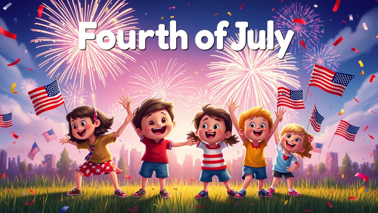 4th of July Educational Song. Kids song.  Fourth of July Celebration