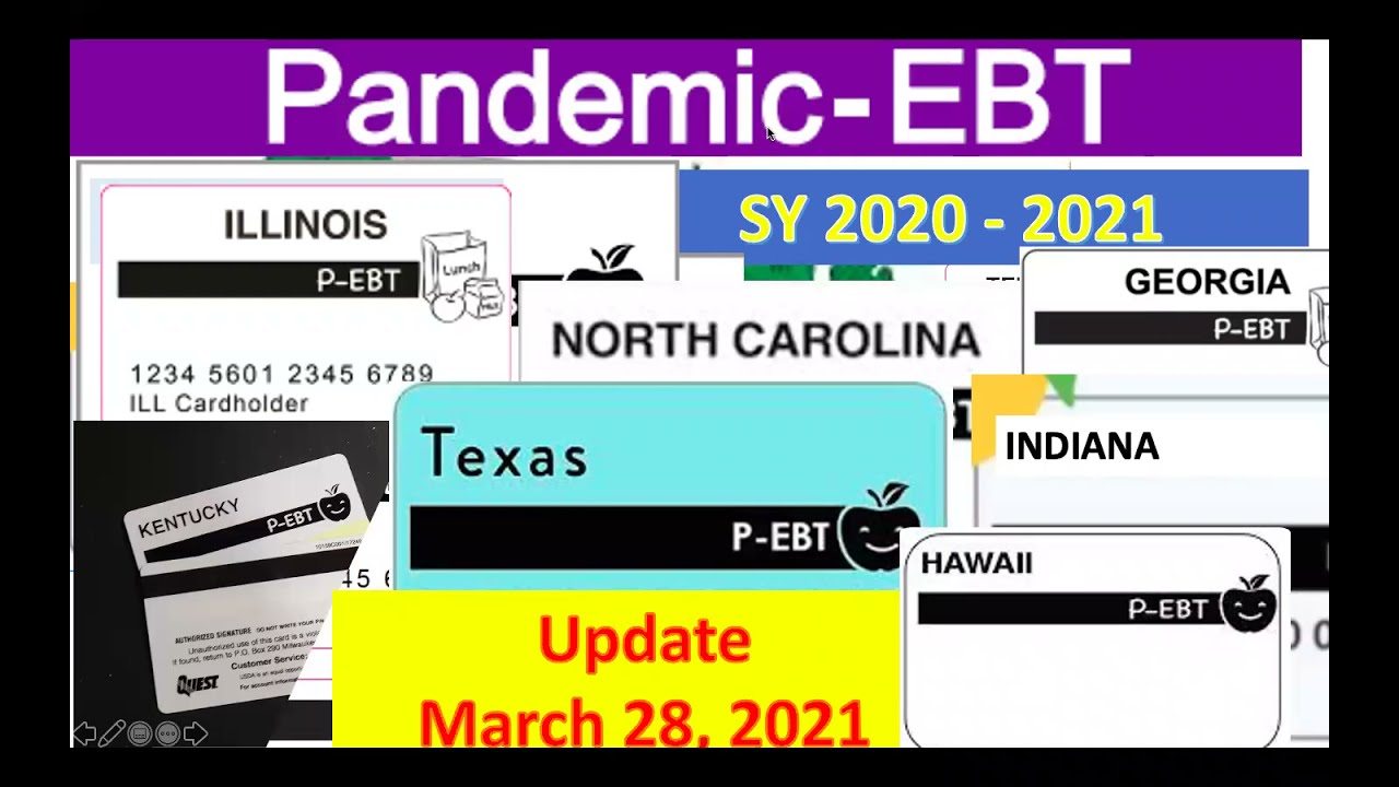 P-ebt update: Texas, Illinois, North Carolina, Kentucky, Georgia, Indiana, Hawaii. Benefit Timeline