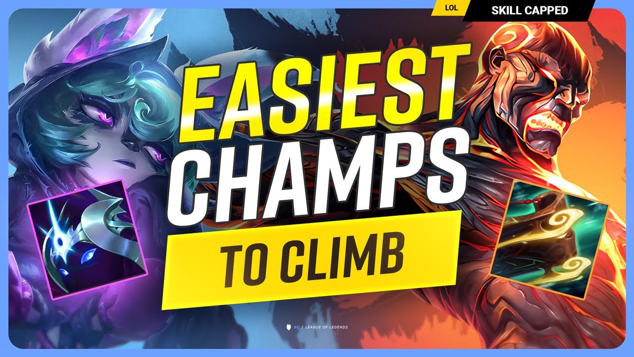 Top 10 Most BRAINDEAD Champions to CLIMB FAST!