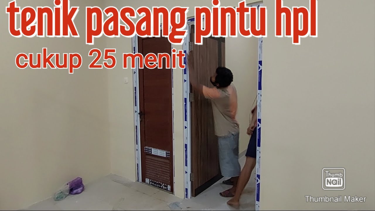 CARA MEMASANG PINTU KAYU HPL PADA KUSEN ALUMINIUM YANG CEPAT DAN MUDAH | Woodcraft