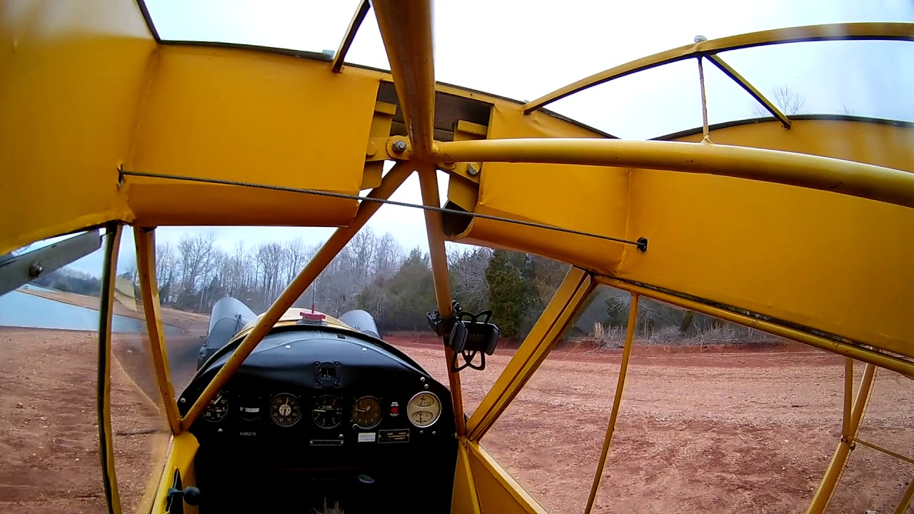 Piper J-3 Cub 400' beach takeoff and landing