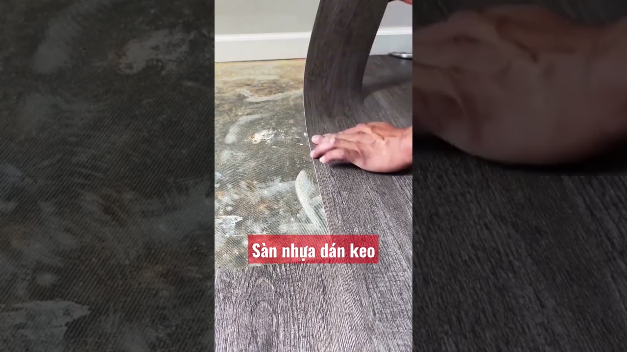 s&agrave;n nhựa v&acirc;n gỗ d&aacute;n keo | s&agrave;n nhựa giả gỗ d&aacute;n keo #shorts