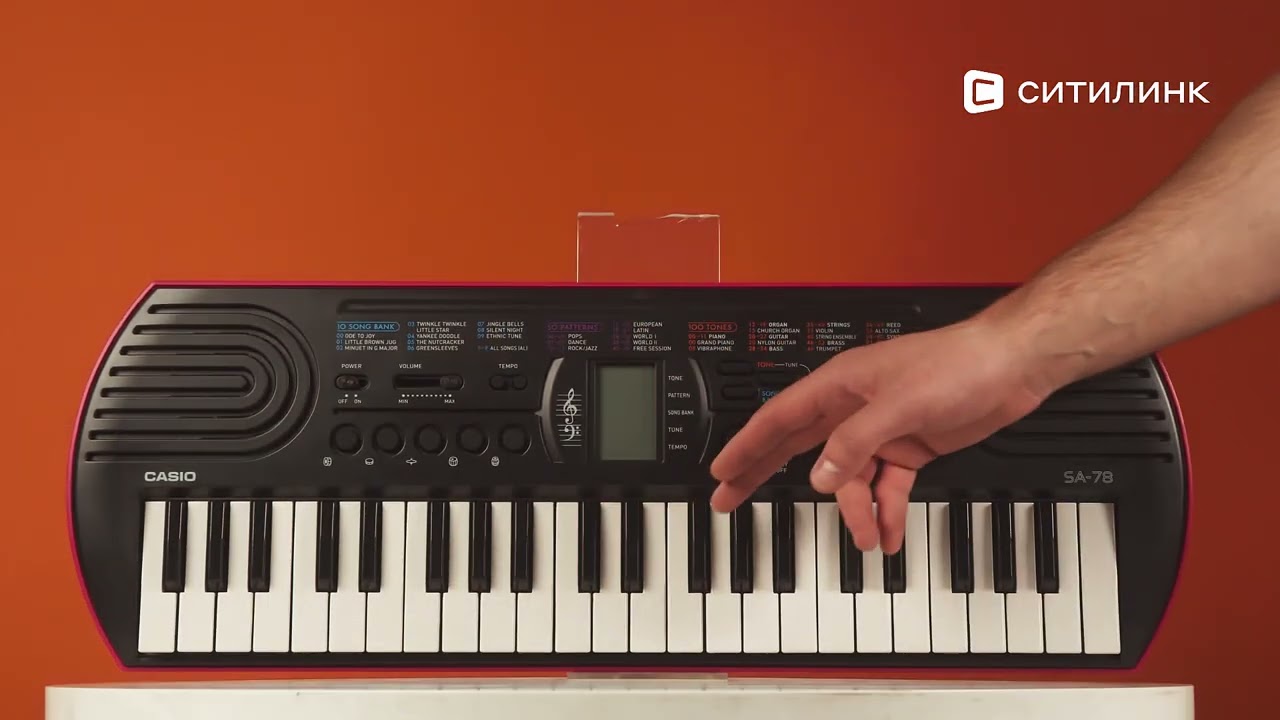 Обзор синтезатора Casio SА-78 | Ситилинк
