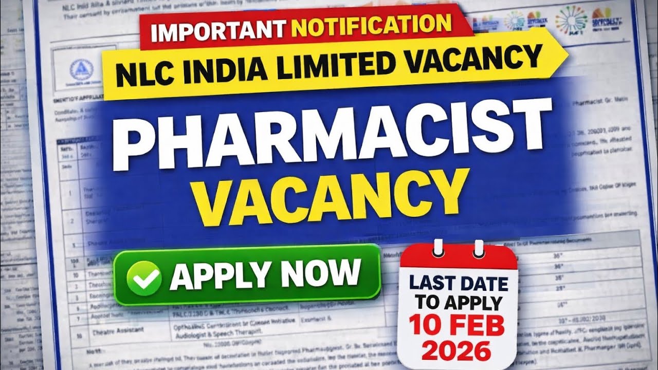 📢 NLC India Limited Paramedical Recruitment 2024-25 | Pharmacist & Other Posts | Apply Online