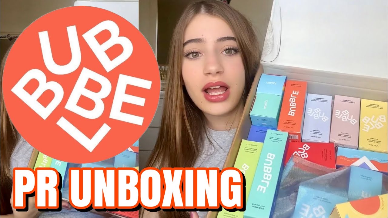 РАСПАКОВКА ОТ BUBBLE! Мне прислали ВСЮ линейку средств по уходу за кожей 😱