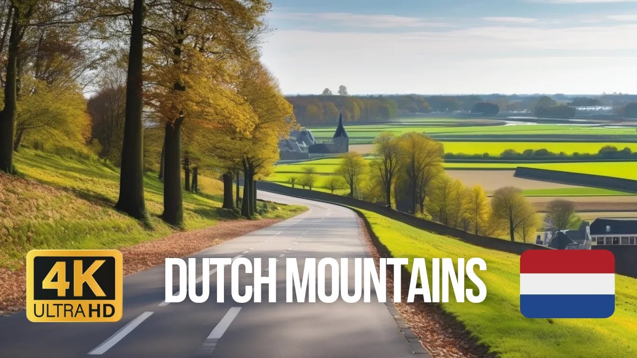 South Limburg scenic drive 4k | Mergelland route | Driving the Dutch Mountains 2024