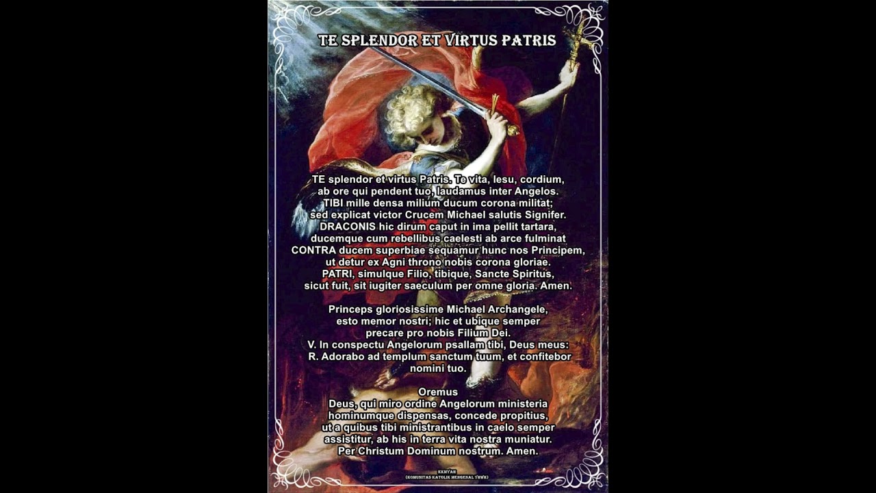te splendor et virtus patris