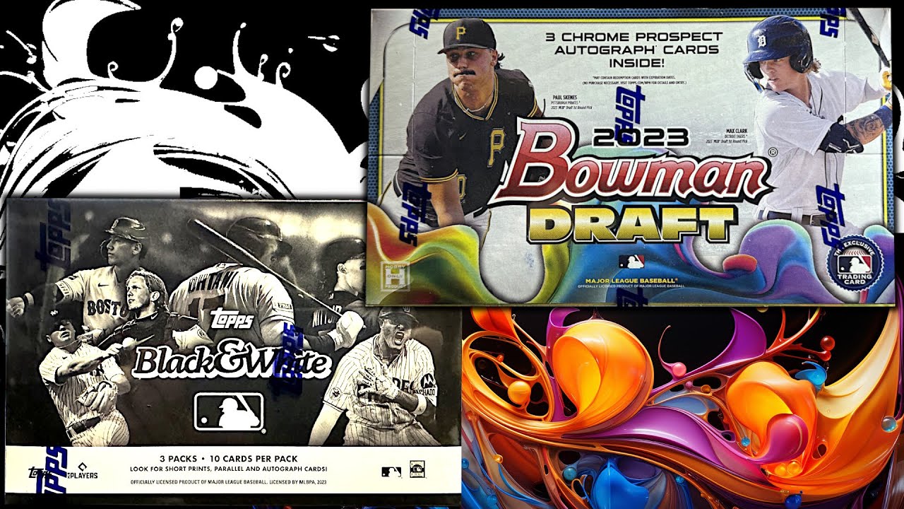 Opening 2023 Bowman Draft AND NEW Topps BLACK & WHITE Baseball Cards