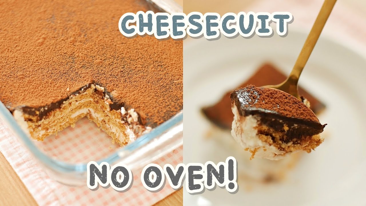 NO OVEN!! CHEESECUIT with CHOCOLATE GANACHE