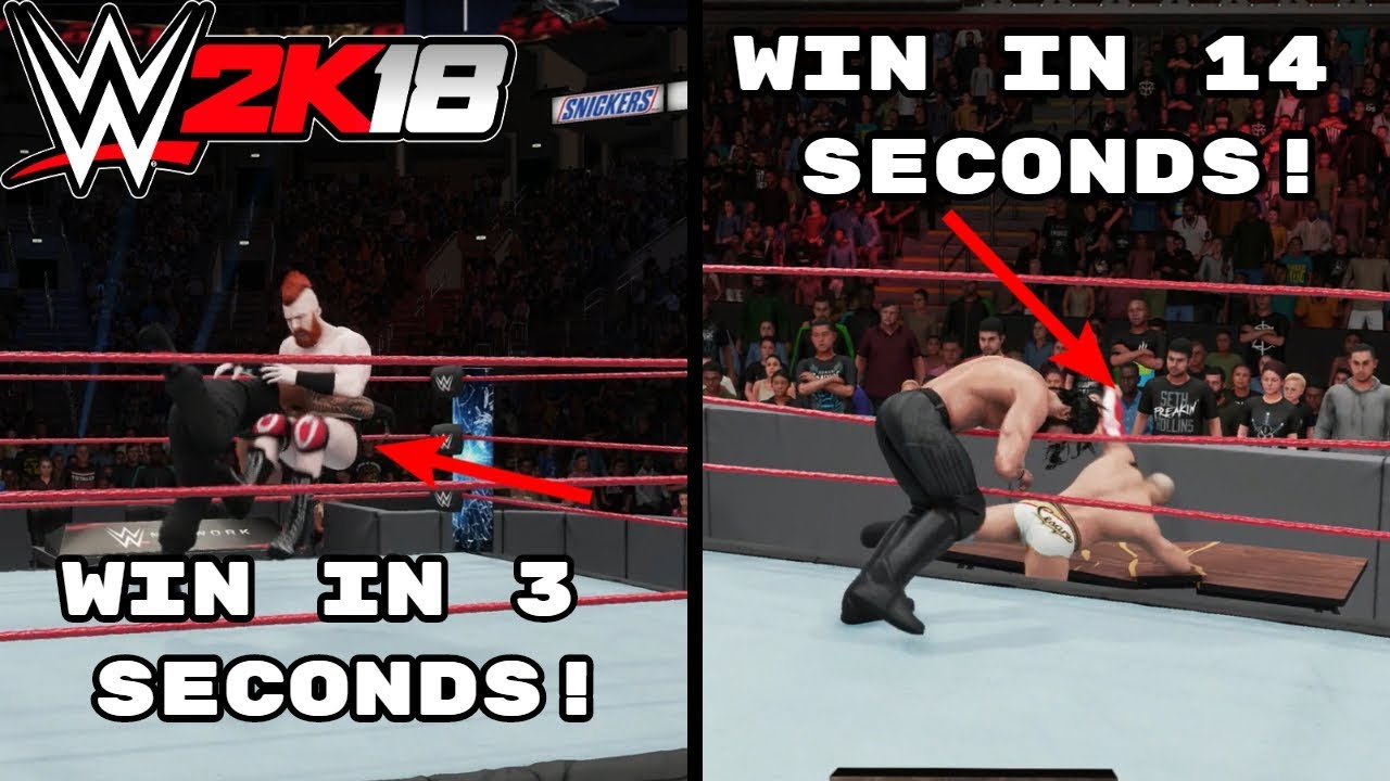 WWE 2K18: 5 Super Easy Custom Matches (Win In Seconds)