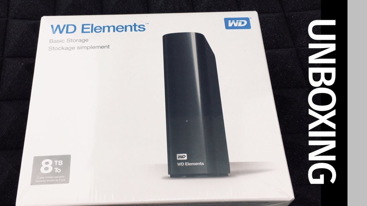 WD Elements 8TB USB 3.0 Desktop External Hard Drive UNBOXING