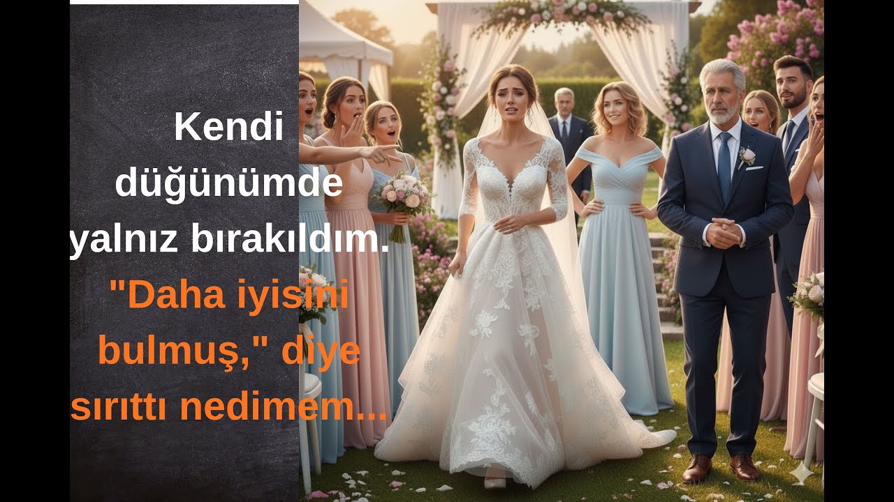 Kendi düğünümde yalnız bırakıldım. 