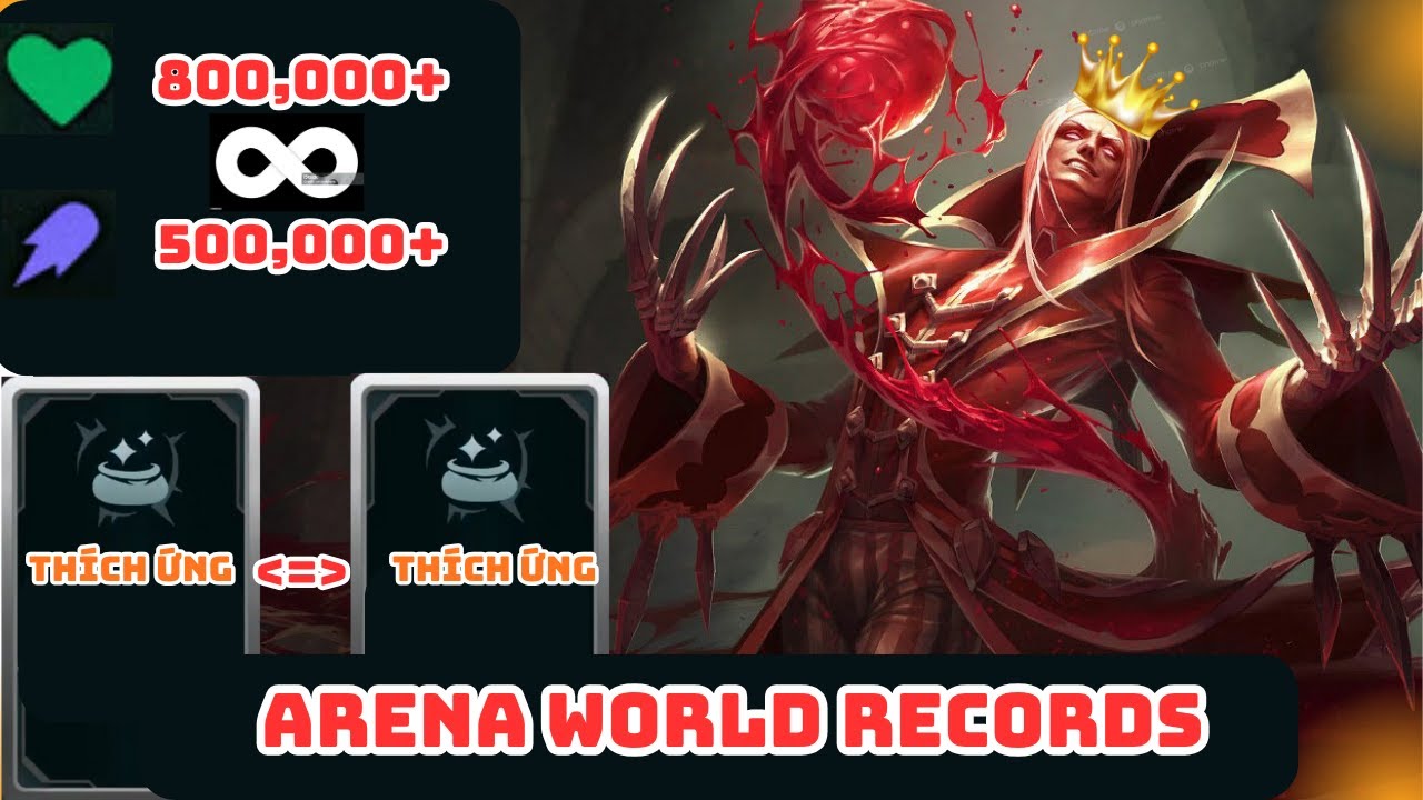 ARENA WORLD RECORDS: VlADIMIR 800,000+ HP 500,000+ AP / JHIN 250,000+ DAME 250,000+ HP?????
