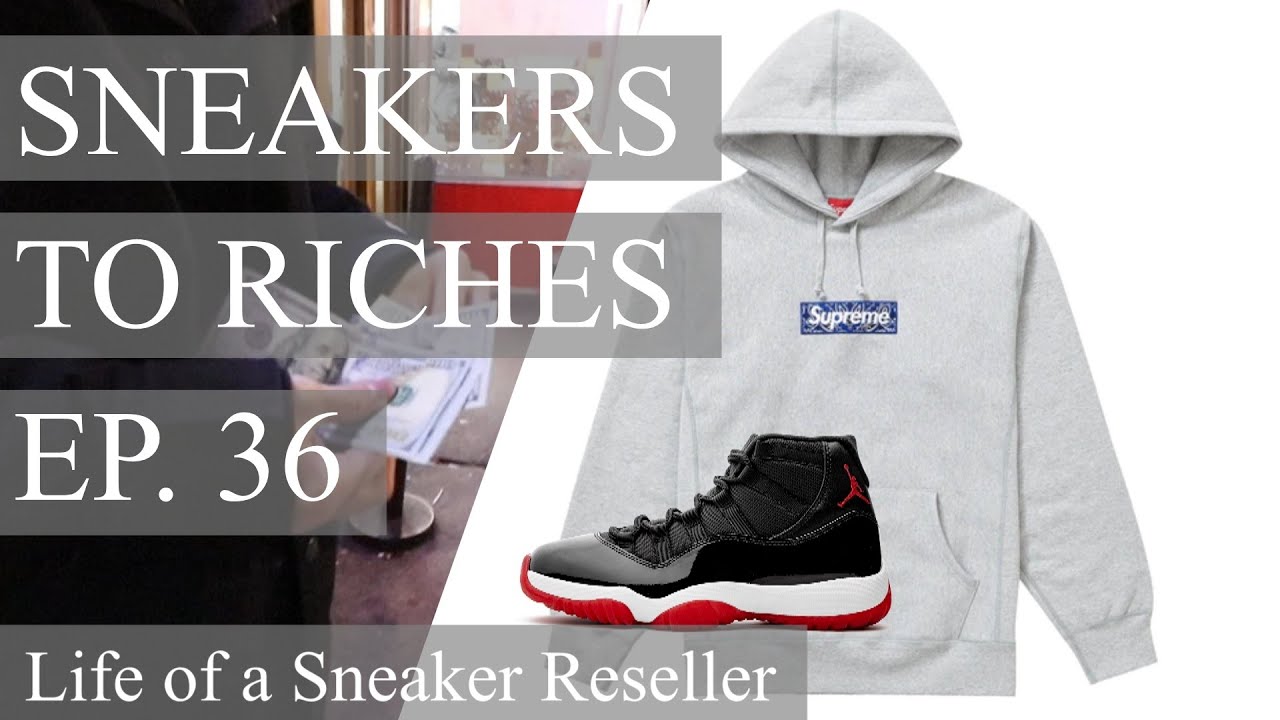 Sneakers To Riches Ep 36 – SUPREME BOX LOGO HOODIE FW19, Jordan 11 BRED BOTTING LIVE COP UNBOXING