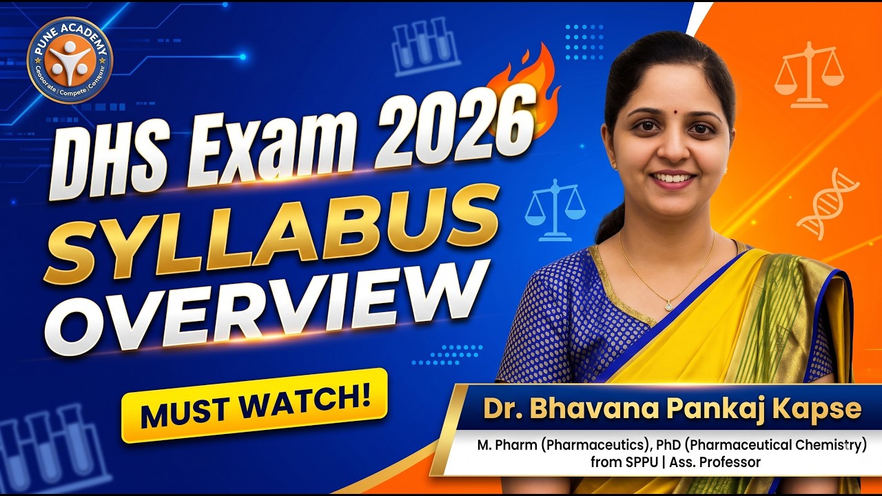 DHS Exam 2026 Pharmacy Syllabus Full Overview | Pharmacy Officer Preparation Strategy | Must Watch!