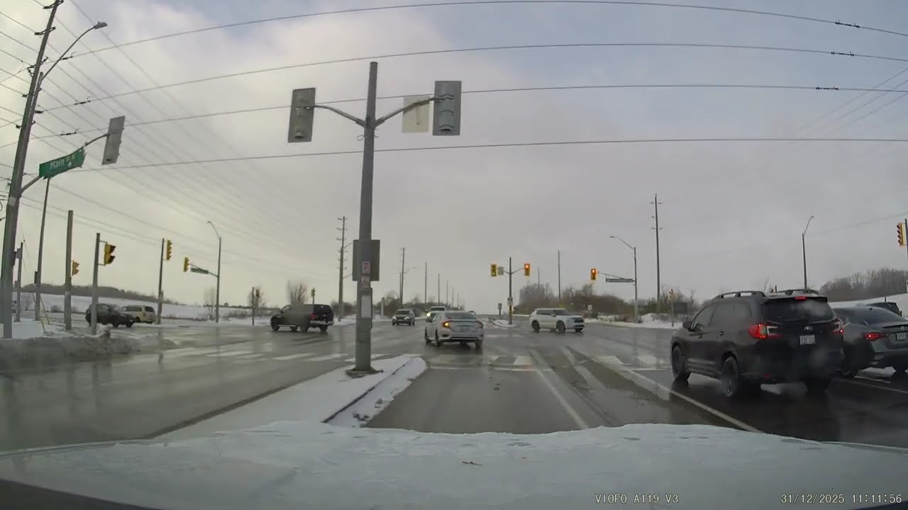 {4K] Newmarket, Ontario! #4 Driving to ''Sushi Sushi'' Newmarket, ON. CA.