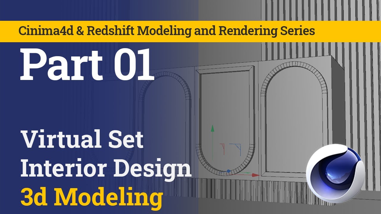 Get Ready to Create a Professional 3D Virtual Set in Cinima4d - C4D Tutorial Revealed! Part 01