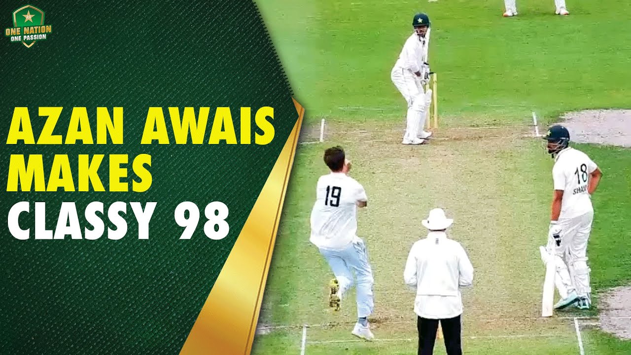 Azan Awais makes classy 98 | Pakistan Shaheens v Professional County Club Select XI | Three-Day Game