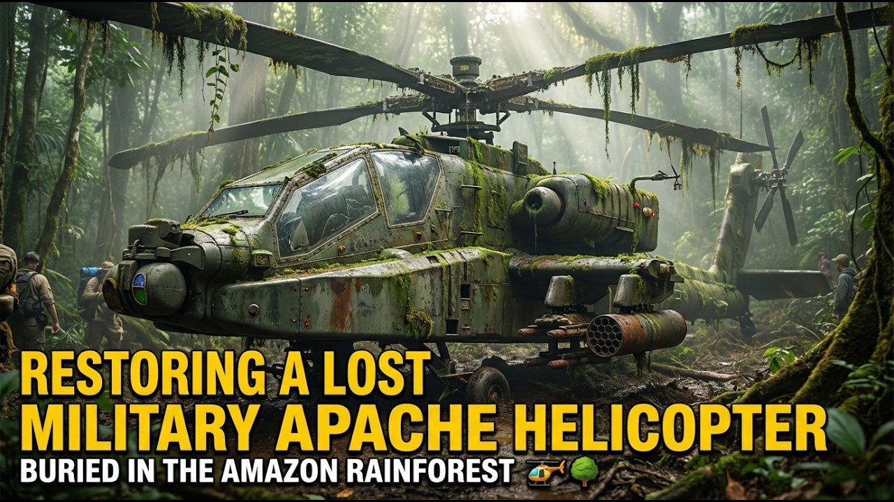 Restoring a Lost Military Apache Helicopter Buried in the Amazon Rainforest 🚁🌳