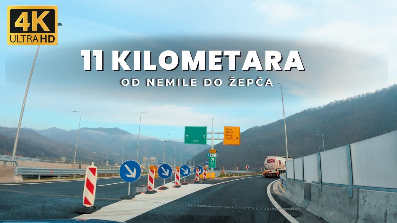 【4K】Ovo smo čekali godinama: Pušteno u promet 11 novih kilometara autoputa od Nemile do Žepča - POV