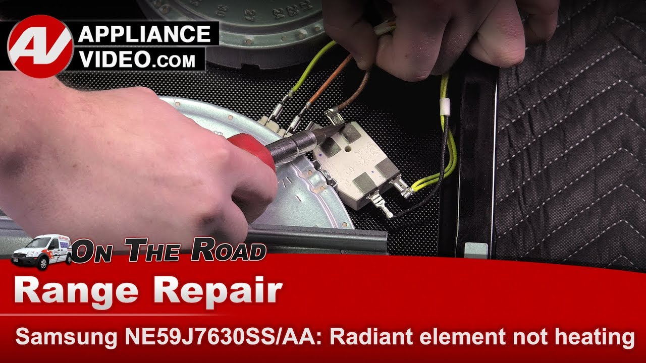Samsung Stove Repair - Radiant Element Not Heating - Dual Radiant Element