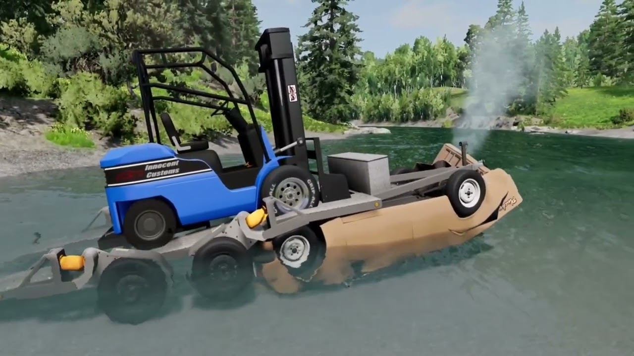 Mobile vs unfinished road -beamng drive  