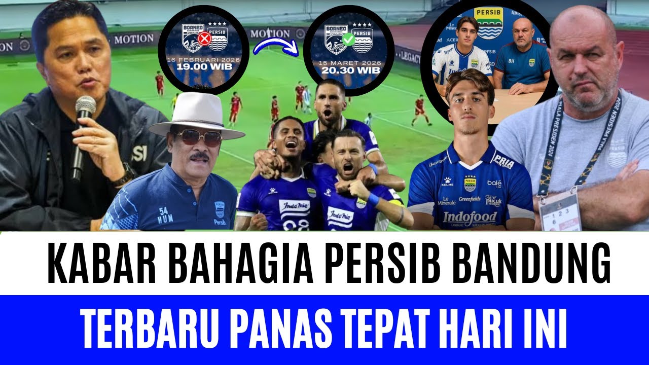 BANTU PERSIB❗PSSI Putuskan Undur Jadwal Vs Borneo Agar Persib Bisa Fokus ACL 2❗Mauro Gabung Persib?