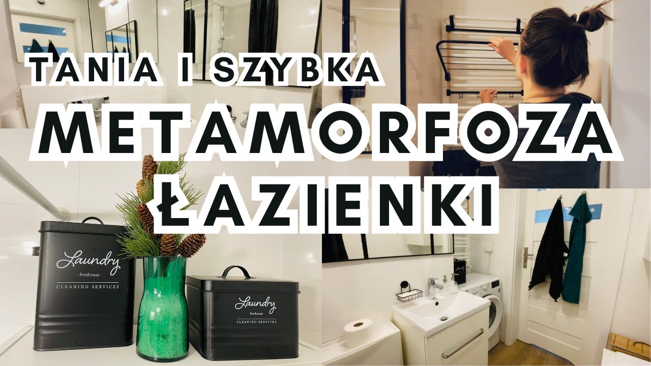 Szybka i tania METAMORFOZA ŁAZIENKI || Dekoracje, przechowywanie, organizacja z IKEA, JYSK, SINSAY
