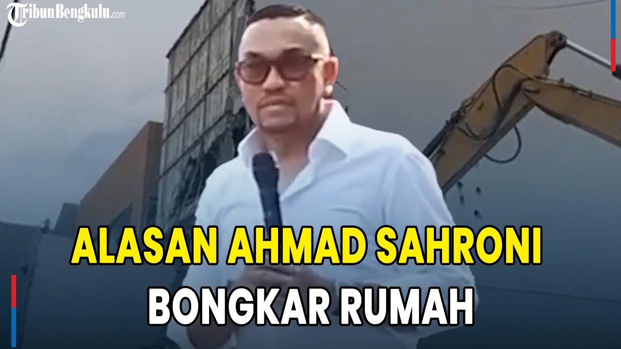 TERUNGKAP! Alasan Ahmad Sahroni Bongkar Rumah Usai Dijarah Massa, Jelaskan Harapan Baru
