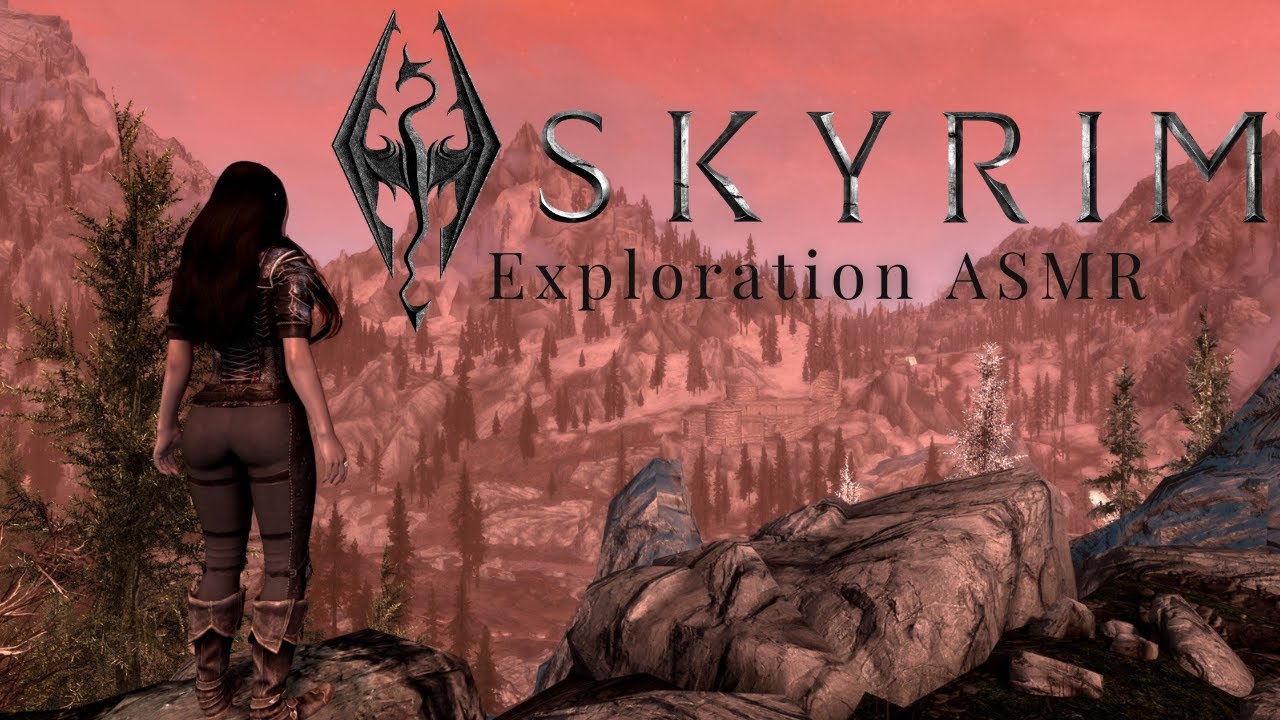 ASMR ⚔️ whisper rambles and a relaxing walk to Solitude ✨ Skyrim ambience & keyboard sounds