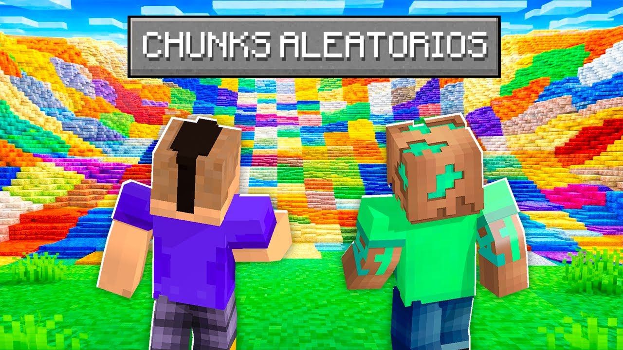 Minecraft PERO Todos LOS CHUNKS son ALEATORIOS!