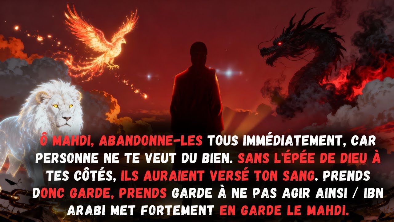 Ô Mahdi, abandonne-les tous immédiatement, car personne ne te veut du bien, et sans l'épée de Dieu..