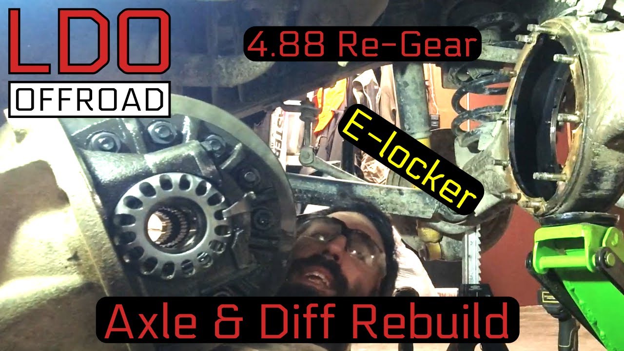 80 Series - Axle and Diff Rebuild: 4.88 gears, front E-locker, Steering Knuckles