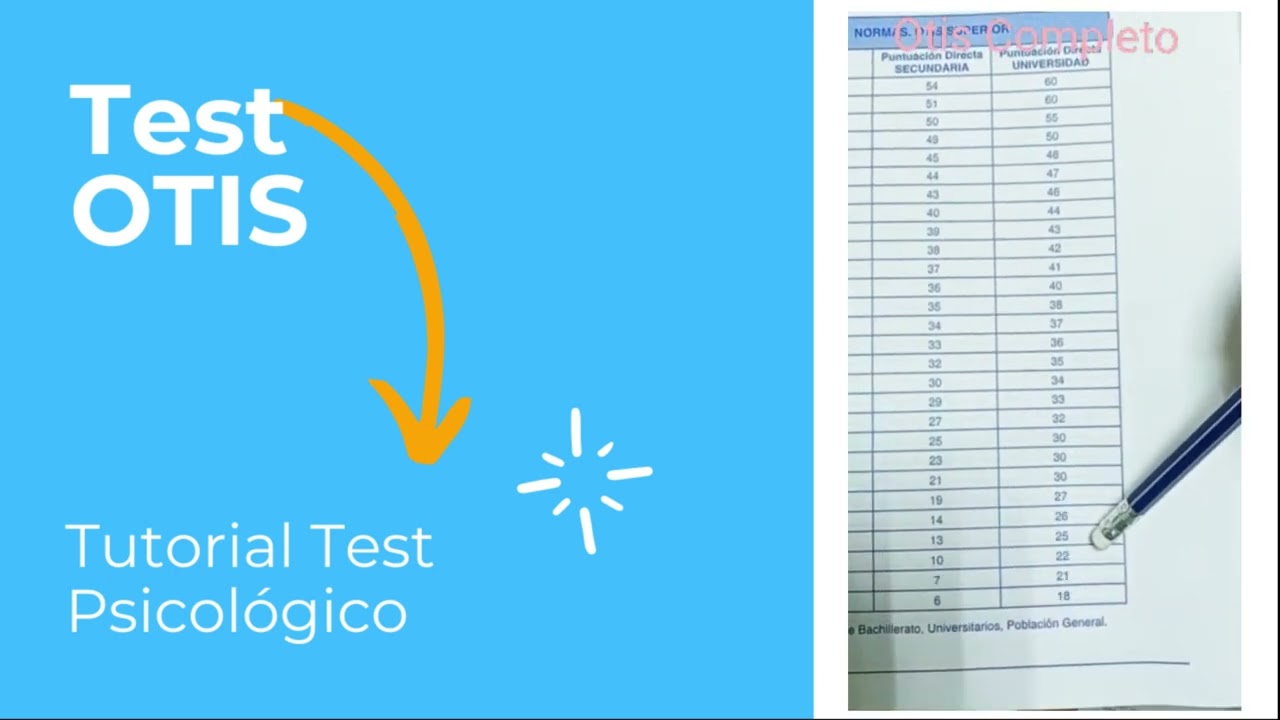 Tutorial Test Psicológico - OTIS