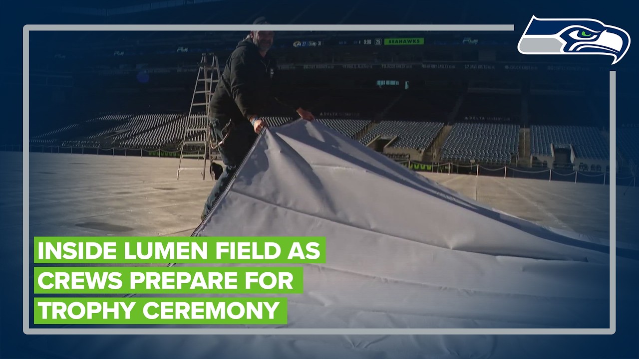 Exclusive: Inside Lumen Field as Seattle prepares for Seahawks' Super Bowl celebration