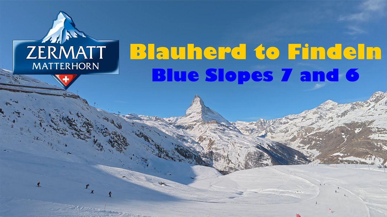 Ski Zermatt - Blauherd to Eja - Slopes 7 and 6