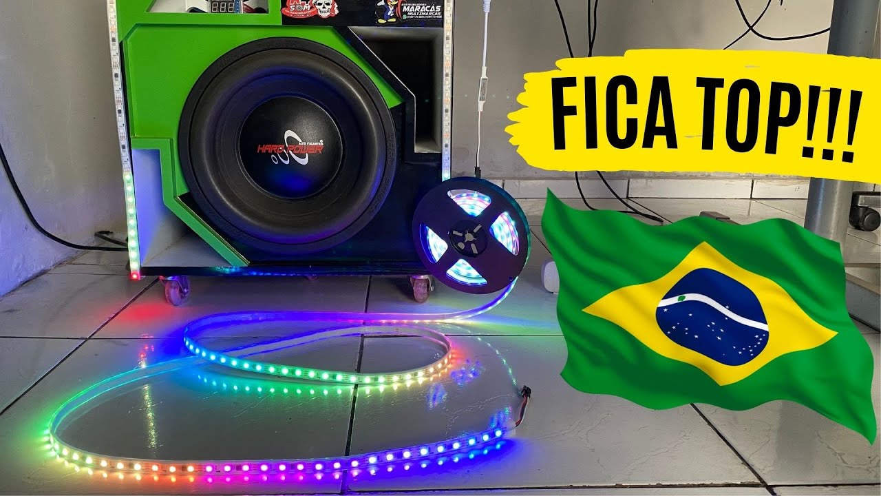 como fazer a instalação da fita de led 2811 com central de led baixo custo beneficio #somautomotivo
