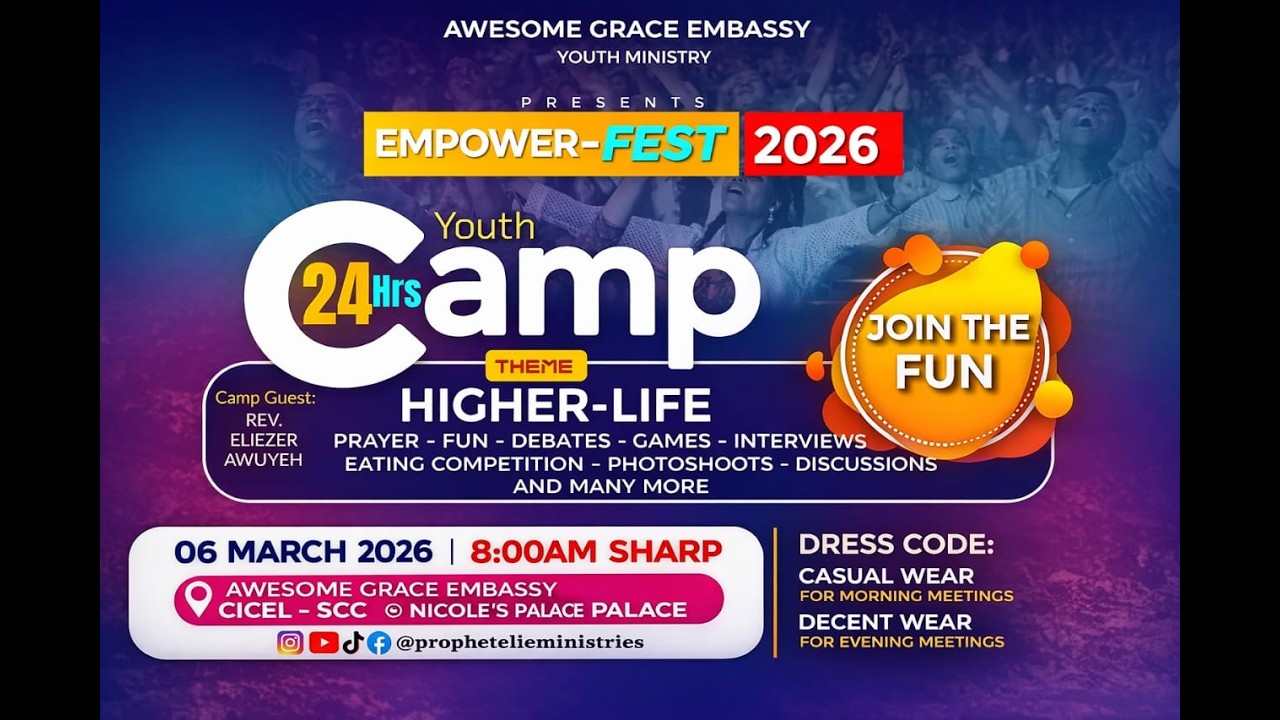 YOUTH  EMPOWER-FEST 2026 - 6TH MARCH 2026        #independenceday #ghana #meetingroom #cleartv