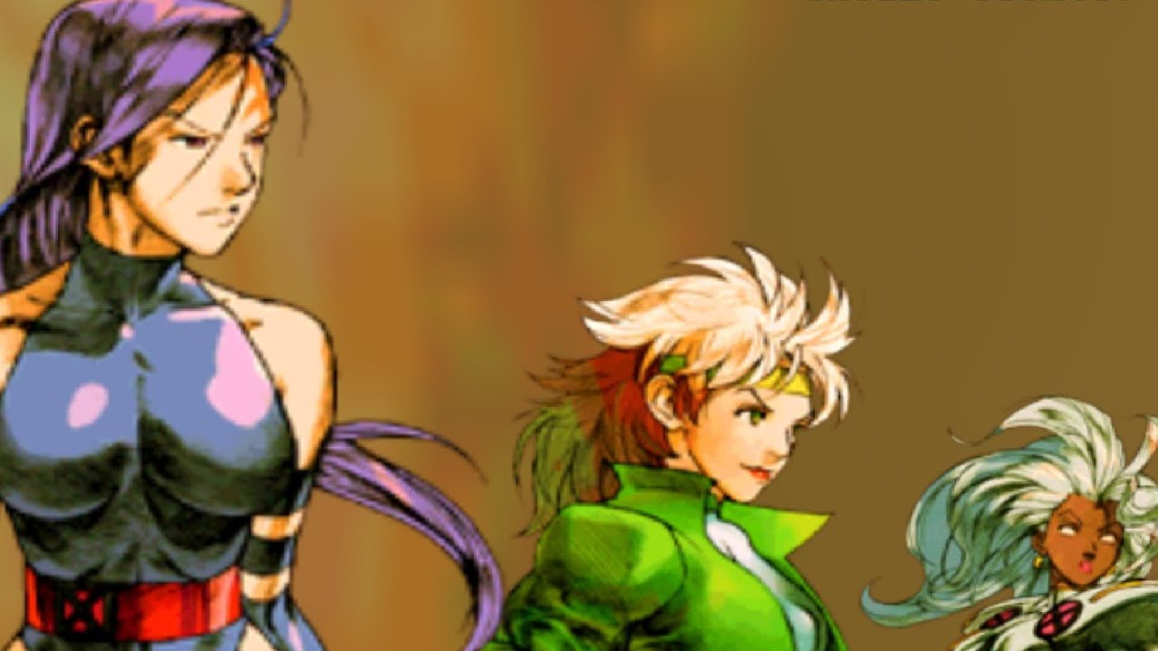 Marvel vs. Capcom 2 Storm, Rouge, and Psylocke Playthrough