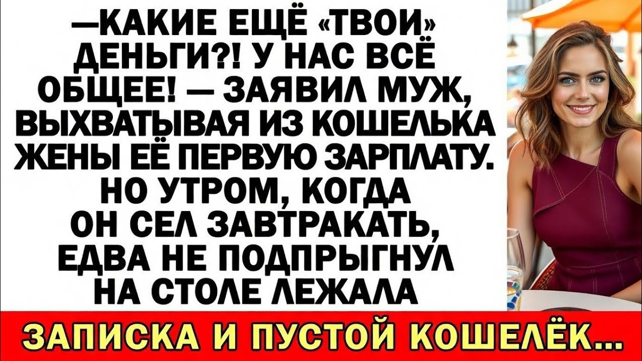 &laquo;В браке всё делим поровну!&raquo; &mdash; сказал муж, забрав мою зарплату. Но утром сам попал в капкан.