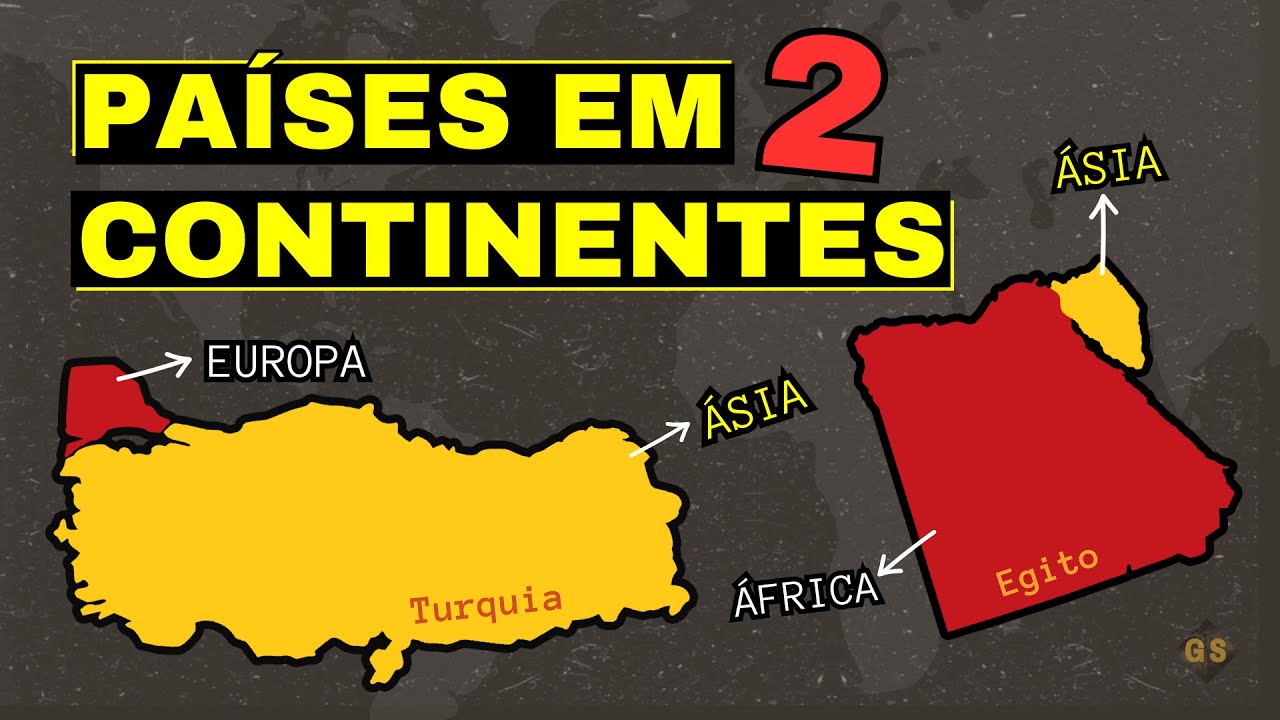 PAÍSES que ESTÃO em MAIS de UM CONTINENTE: Quais são?