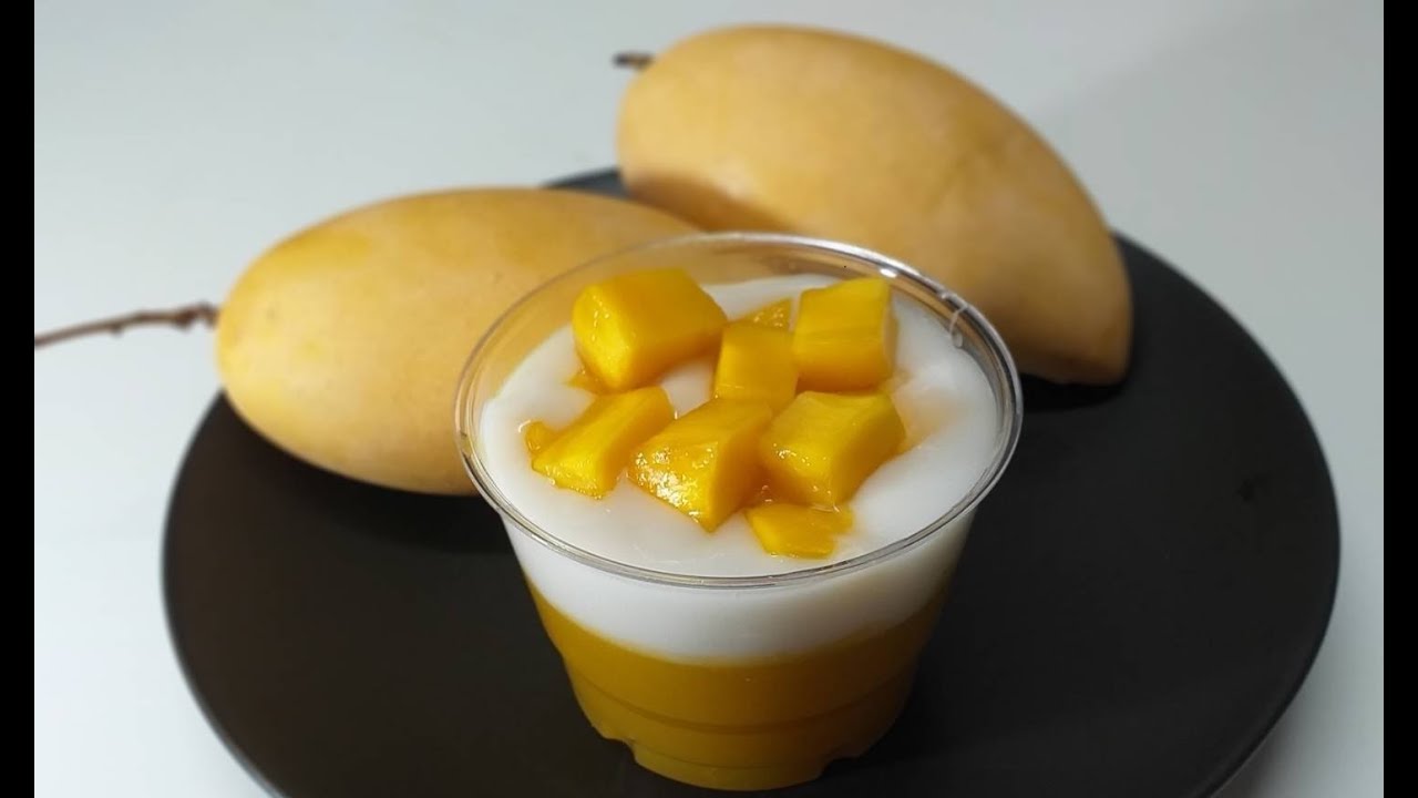 วุ้นมะม่วงกะทิสด อร่อยชื่นใจหวานมันกำลังดี ทำทานก็ได้ทำขายก็ดี by ครัวคุณย่าสบายพุง